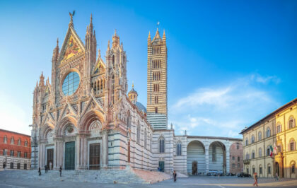 Exterior View of Siena cathedral