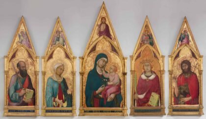 "Virgin and Child with Saints” by Simone Martini