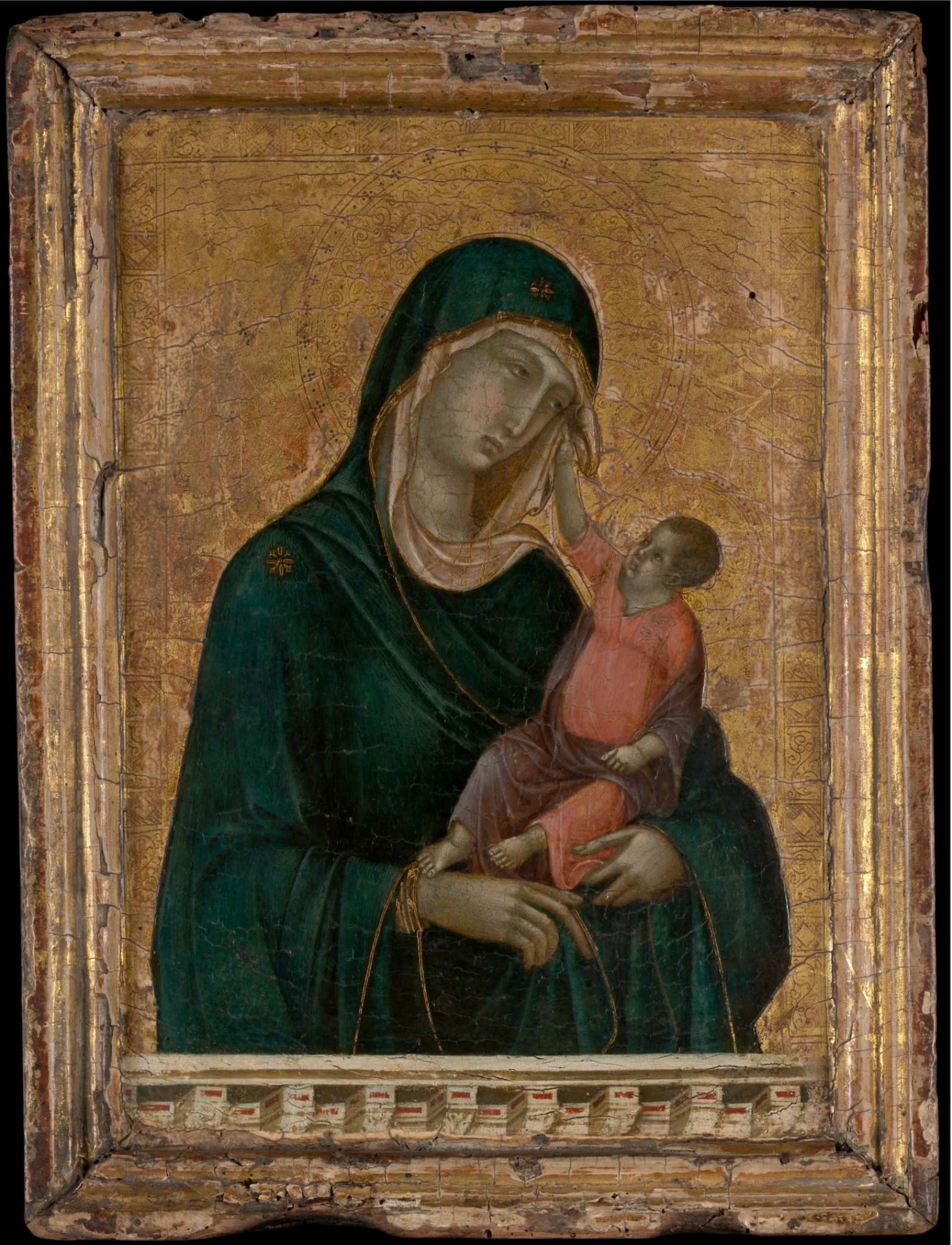 "Madonna and Child" by Duccio at the Met