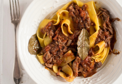 Pappardelle all'Aretina (Pappardelle with Duck Ragù)