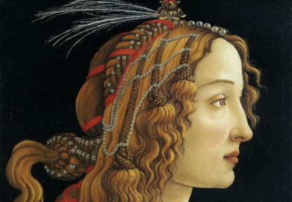 "Portrait of a Young Woman", Botticelli