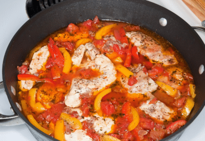 Pollo con i Peperoni (Roman-style Chicken with Peppers)
