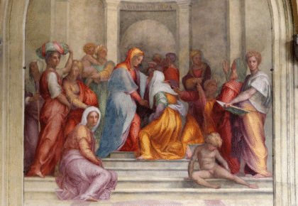"The Visitation", Pontormo, Chiostro dei Voti (Santissima Annunziata)