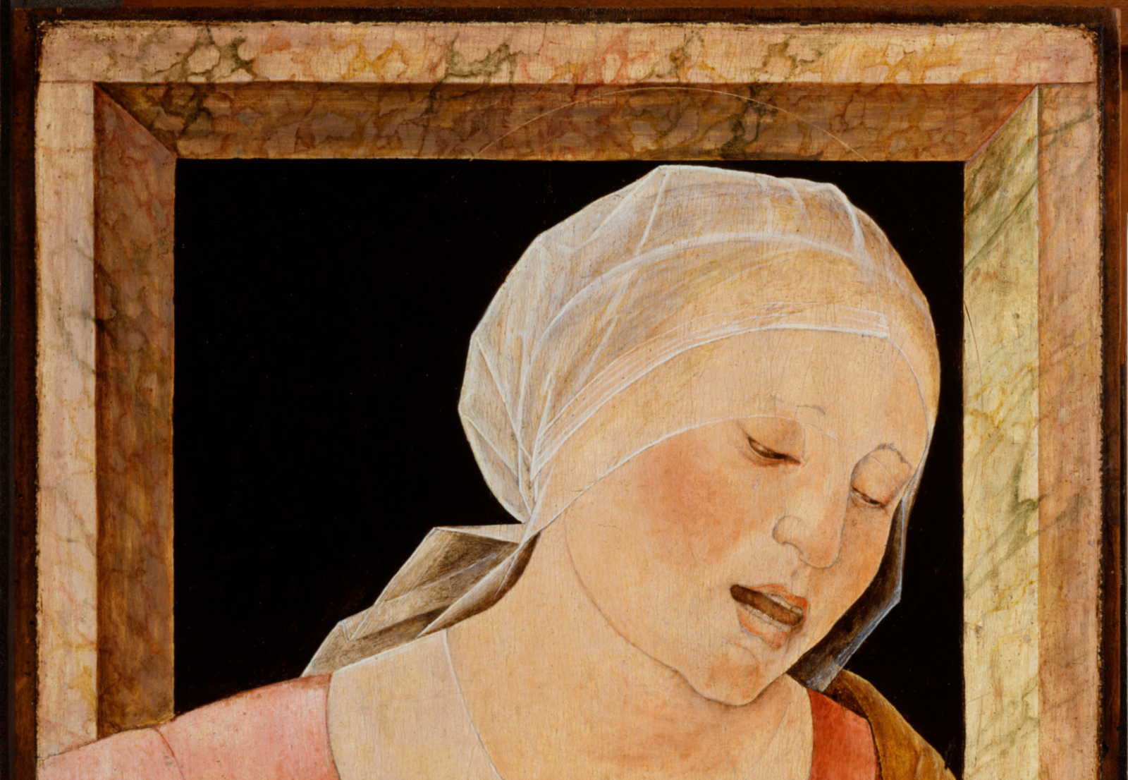 "Head of a Mourning Woman" by Ercole de’ Roberti
