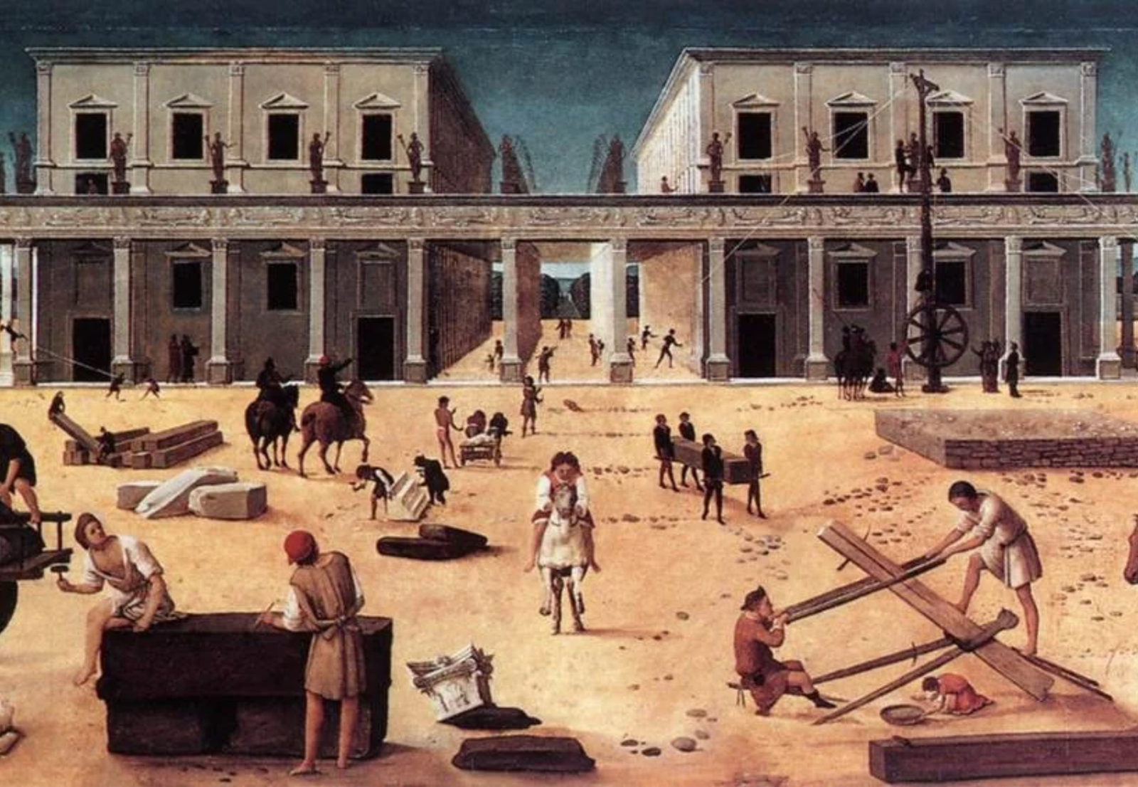 "Building of a Palace" Cosimo Rosselli, Ringling Museum, Sarasota