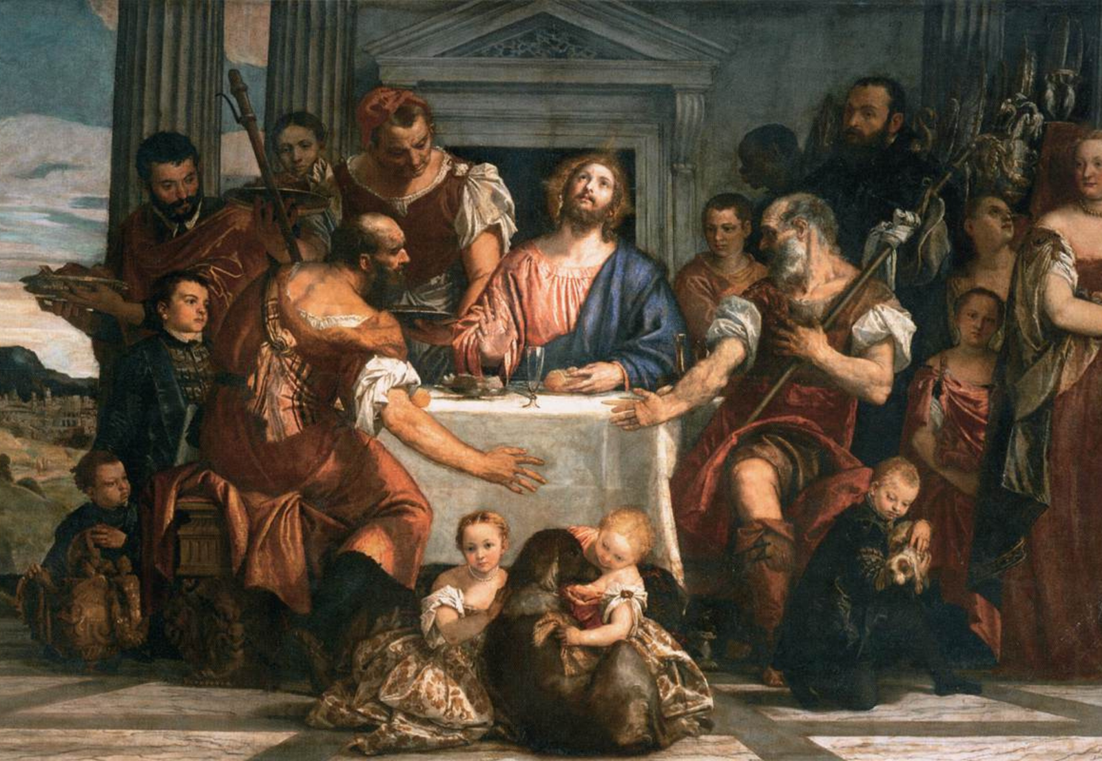"Supper at Emmaus" by Paolo Veronese (Louvre)